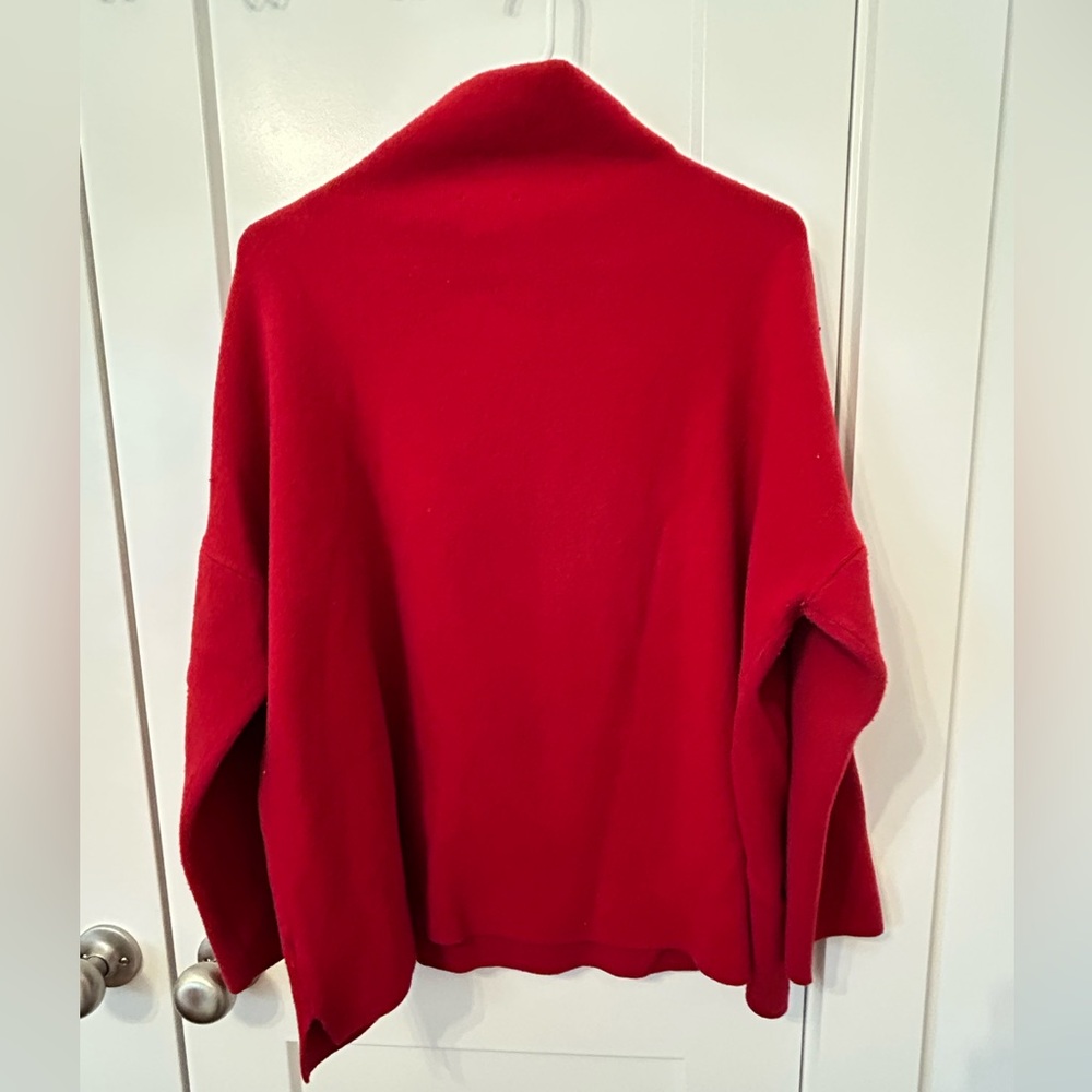 JJILL Women's Red Mock Turtleneck Sweater Pullover Sweater Size L..So Cozy &Soft - Picture 2 of 5